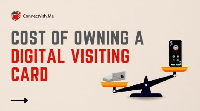 Cost of owning a Digital visiting card