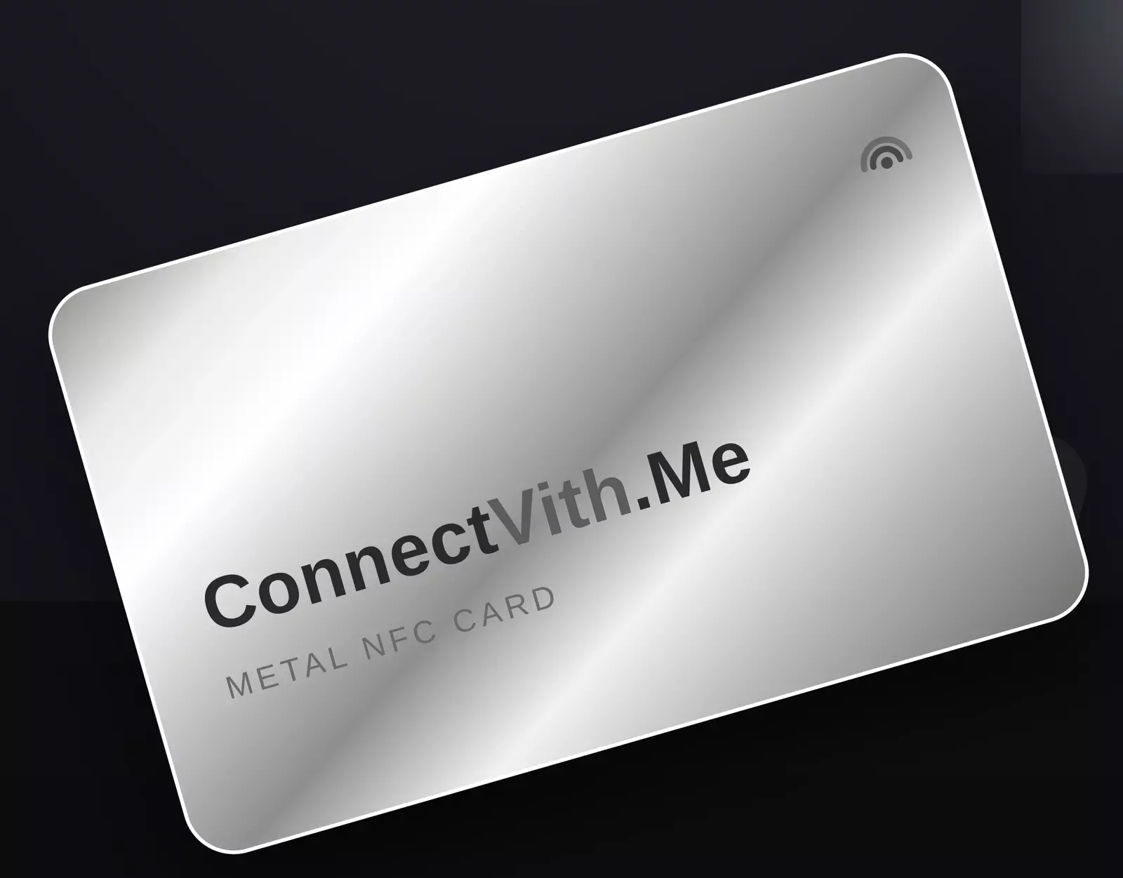 Custom silver nfc card