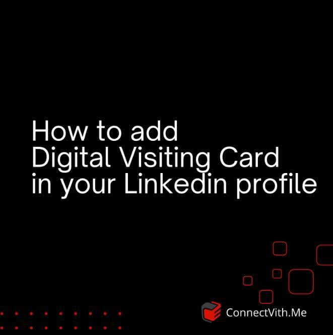Linkedin likes Digital Visiting Card