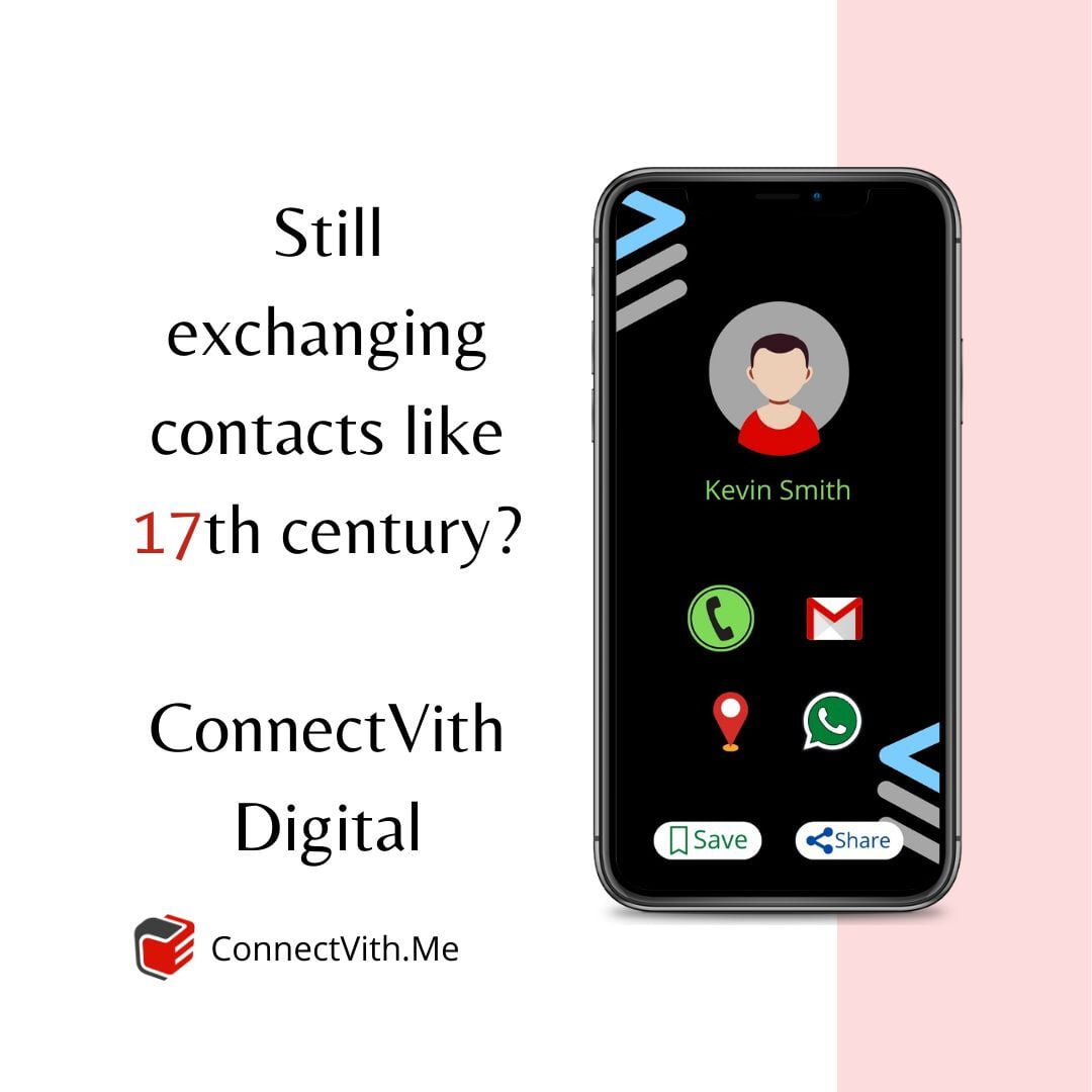 We're living in the 21st century and exchanging contact details as if we are in the 17th century.